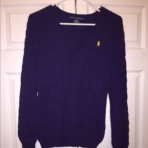 RALPH LAUREN Purple Sweater Size Medium